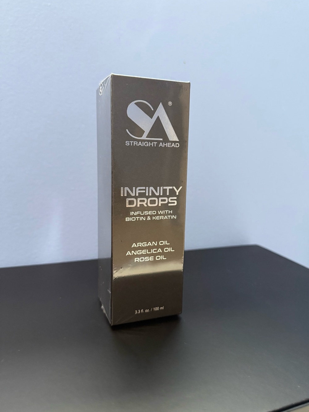 Straight Ahead Infinity Drops Biotin Keratin Hair Serum 3.3 oz NEW